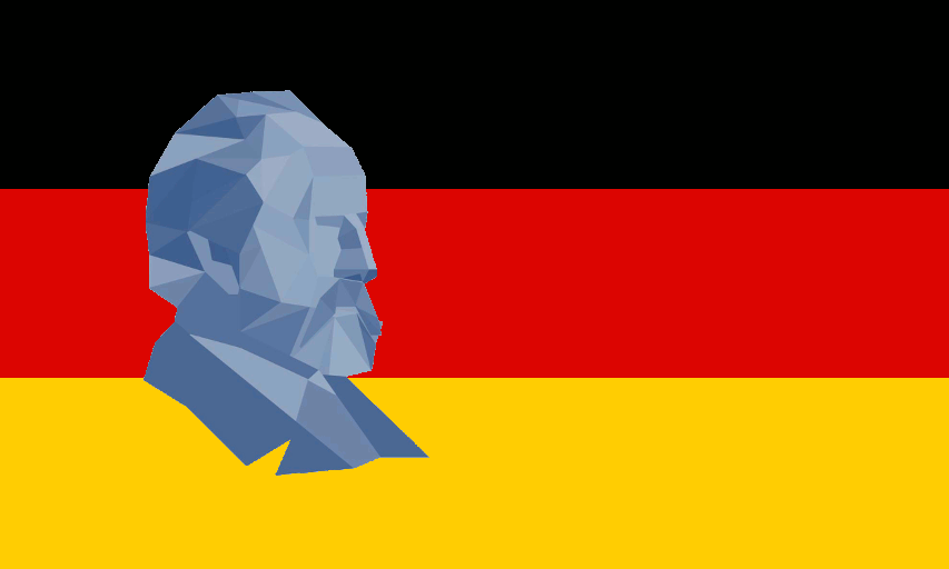 Deutschlandflagge mit SV Logo